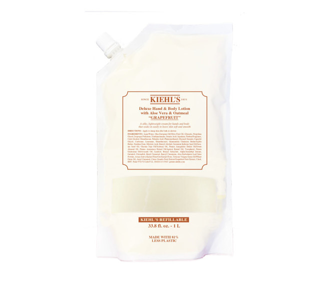 KIEHL'S Deluxe Hand & Body Lotion Grapefruit Refill Pouch