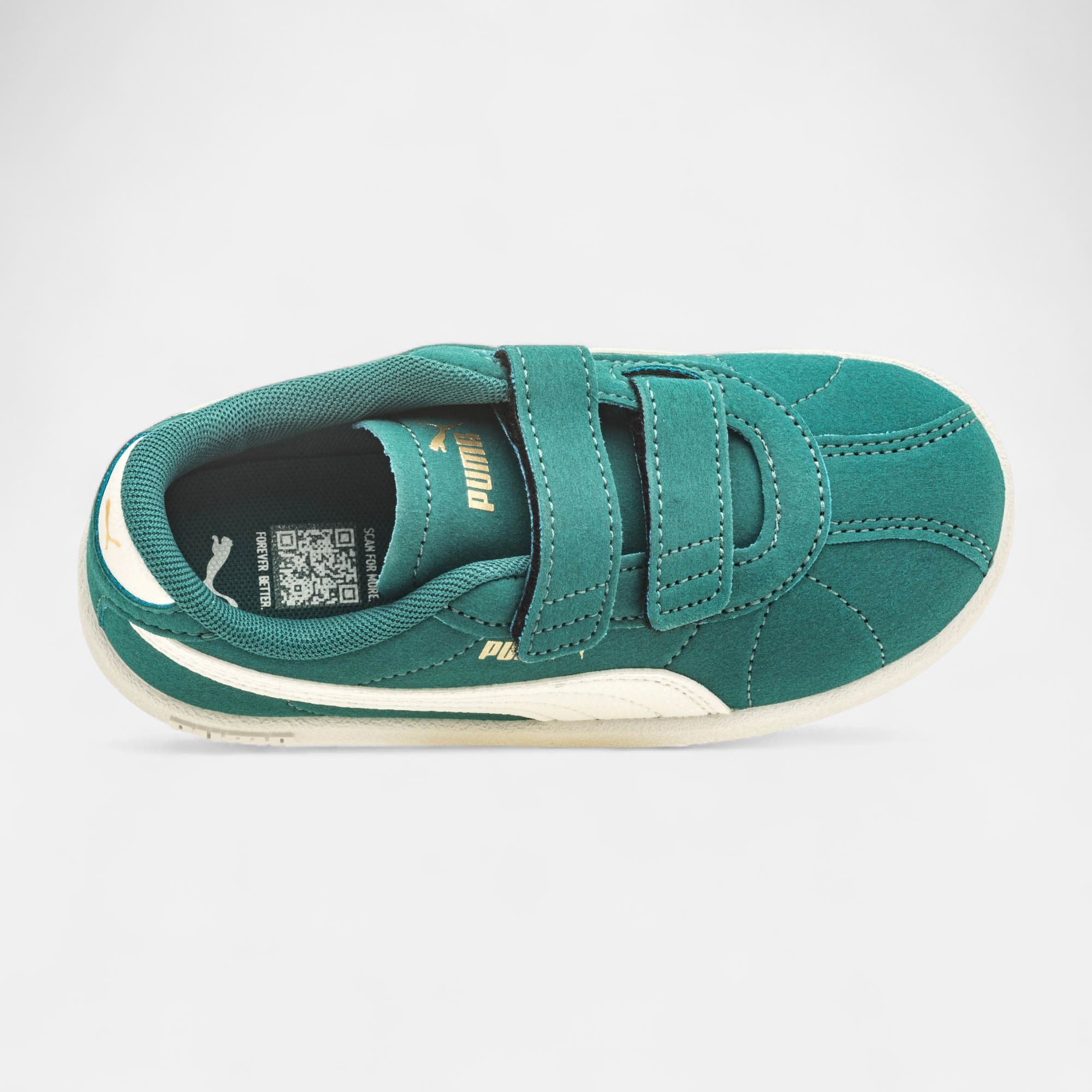 Sneakers Garçon en cuir vert