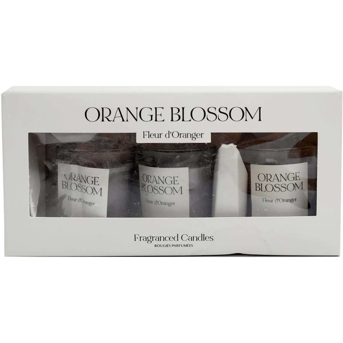 Sil Coffret 3 bougies parfumées Senteur fleur d'oranger