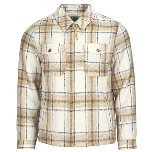 Scotch & Soda - Wool-Blend Zip-Thru Check Overshirt - Camel