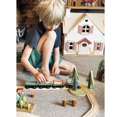 Tender leaf toys treinbaan dennenbos