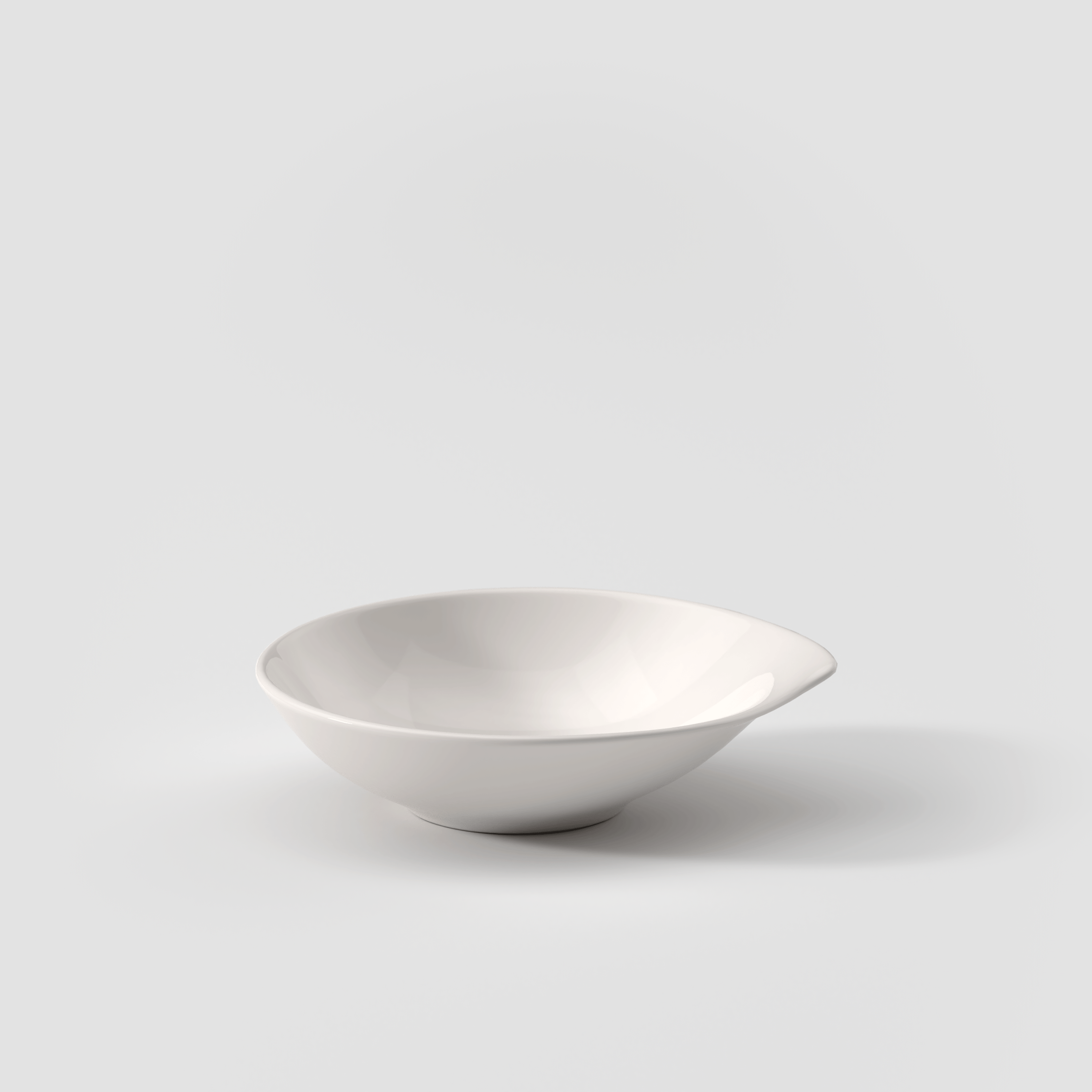 Flow Cereal bowl White, 8.5 oz, Premium Porcelain