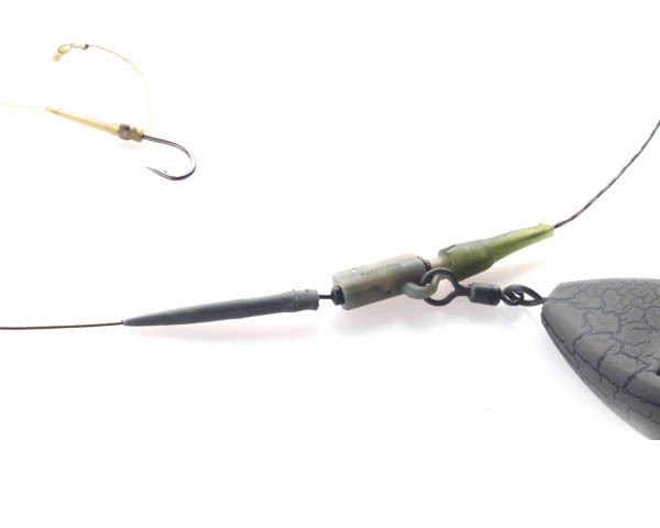 Bas de ligne avec Clip Plomb PB Products Ready2Go Silk Ray Hit & Run Leadclip Leader 90cm (3 pcs)