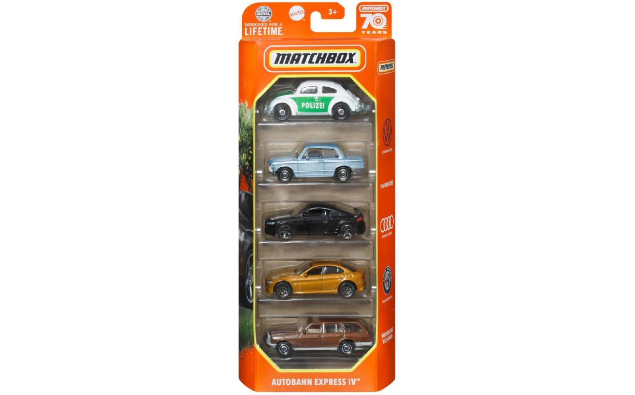 Matchbox 5-pack autootjes