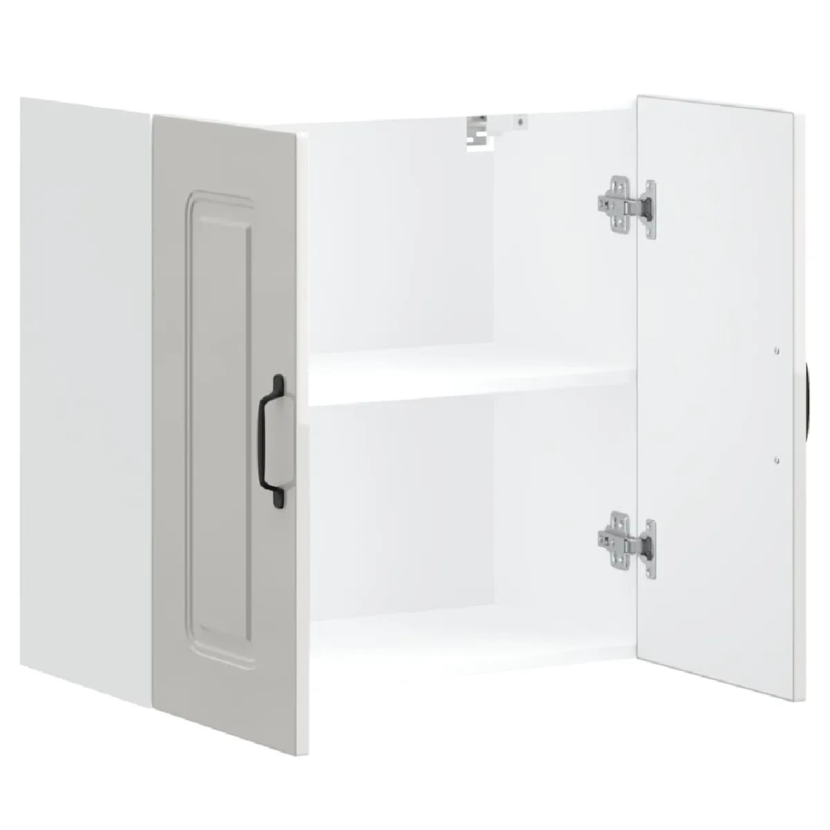 vidaXL Armoire murale de cuisine Kalmar - Blanc brillant