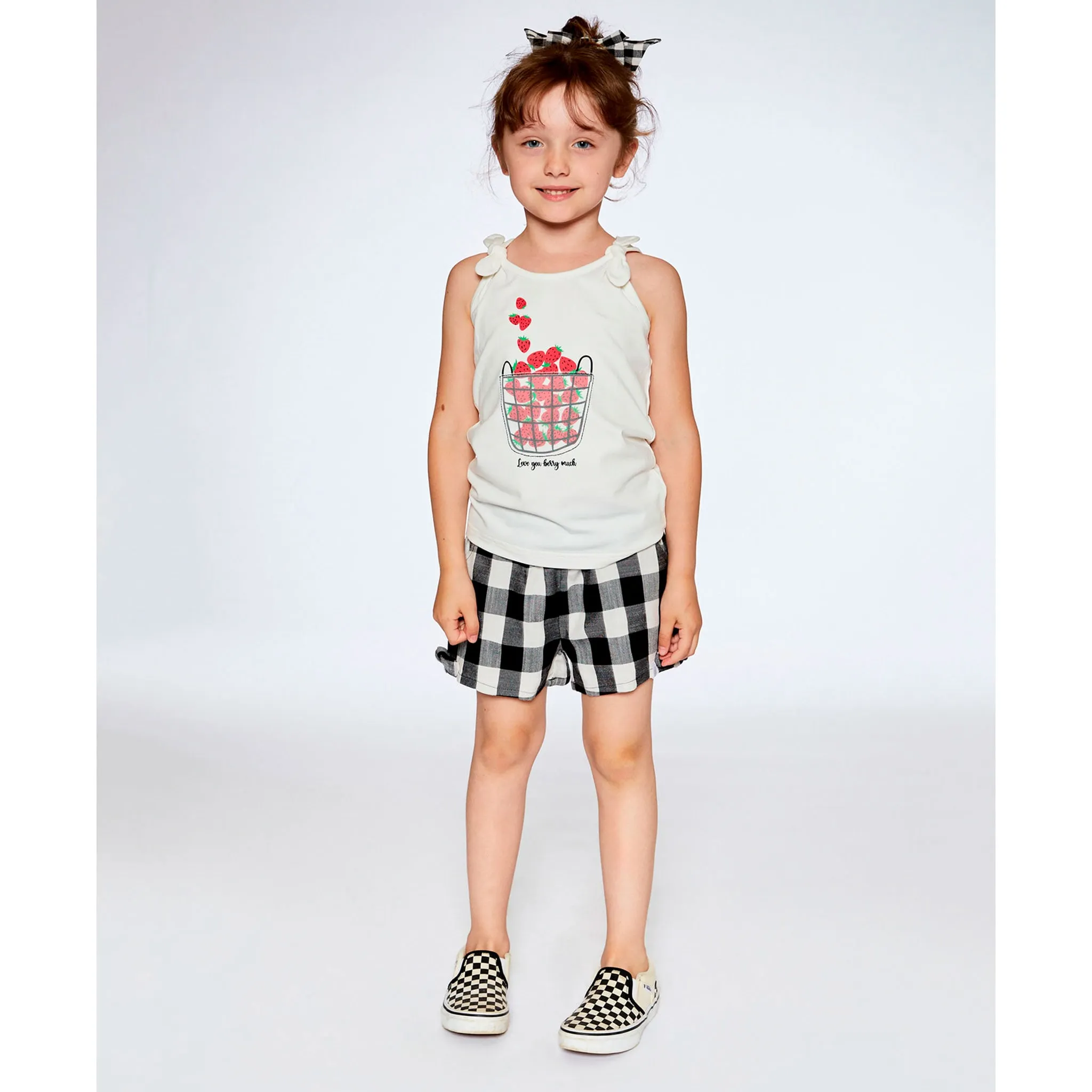 Deux par Deux Camisole Panier Fraise 7-10ans