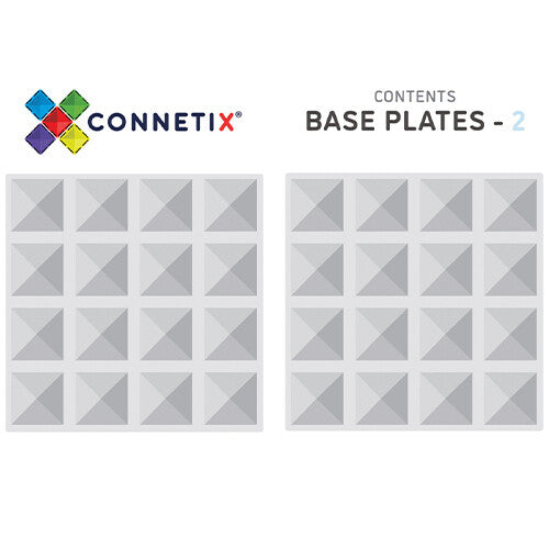 Connetix uitbreidingsset bodemplaten clear - 2st