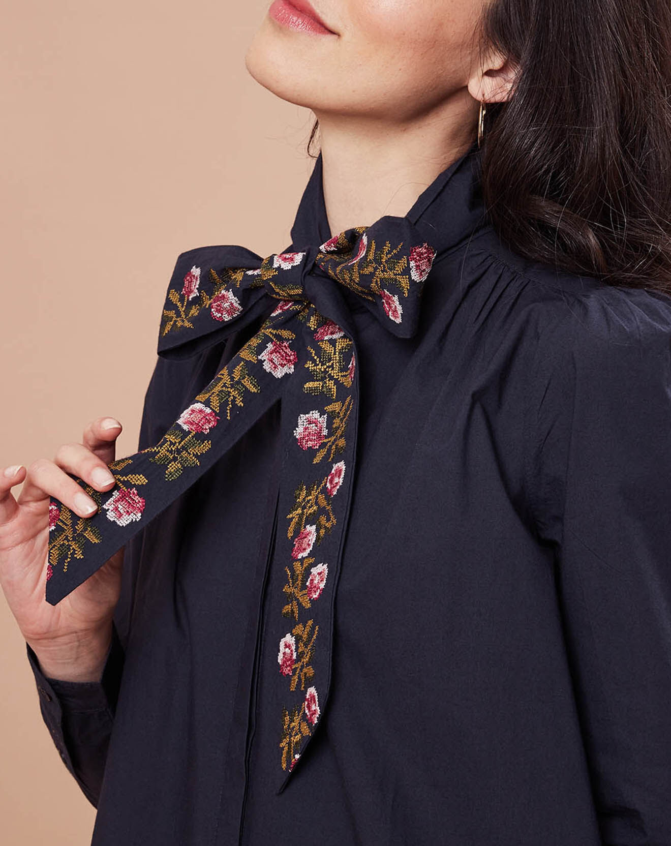 Inouitoosh Robe/Tunique Florencia en Coton bleu foncé