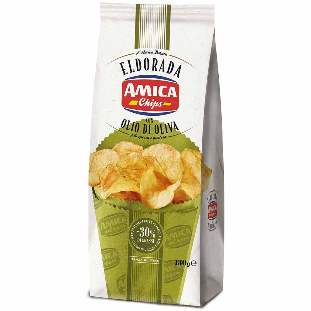 Amica Chips Eldorada Olio di Oliva 130g MHD:22.4.25