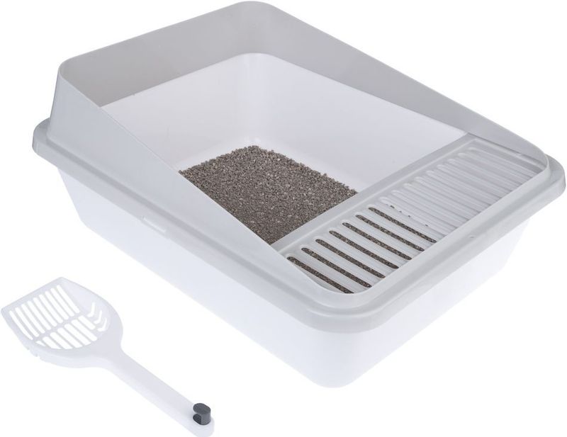 TIAKI - Toiletbak Dusty - Wit - Kattenbak