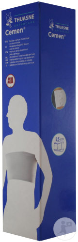 Thuasne Cemen Bande-Ceinture Thoracique Et Abdominale Blanc 25cm x 1,25m Pièce 1