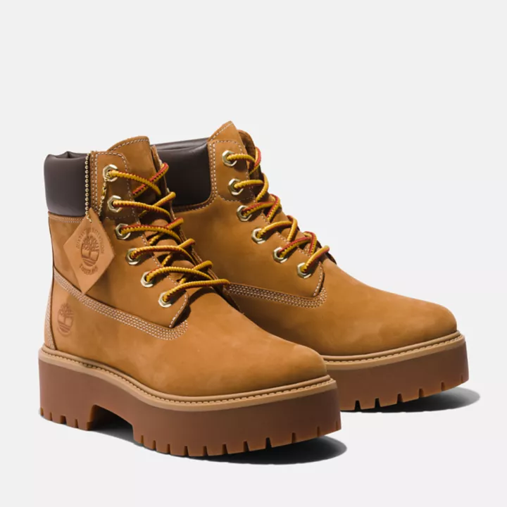 Stone Street Bottines compensées Timberland Premium pour femmes en jaune