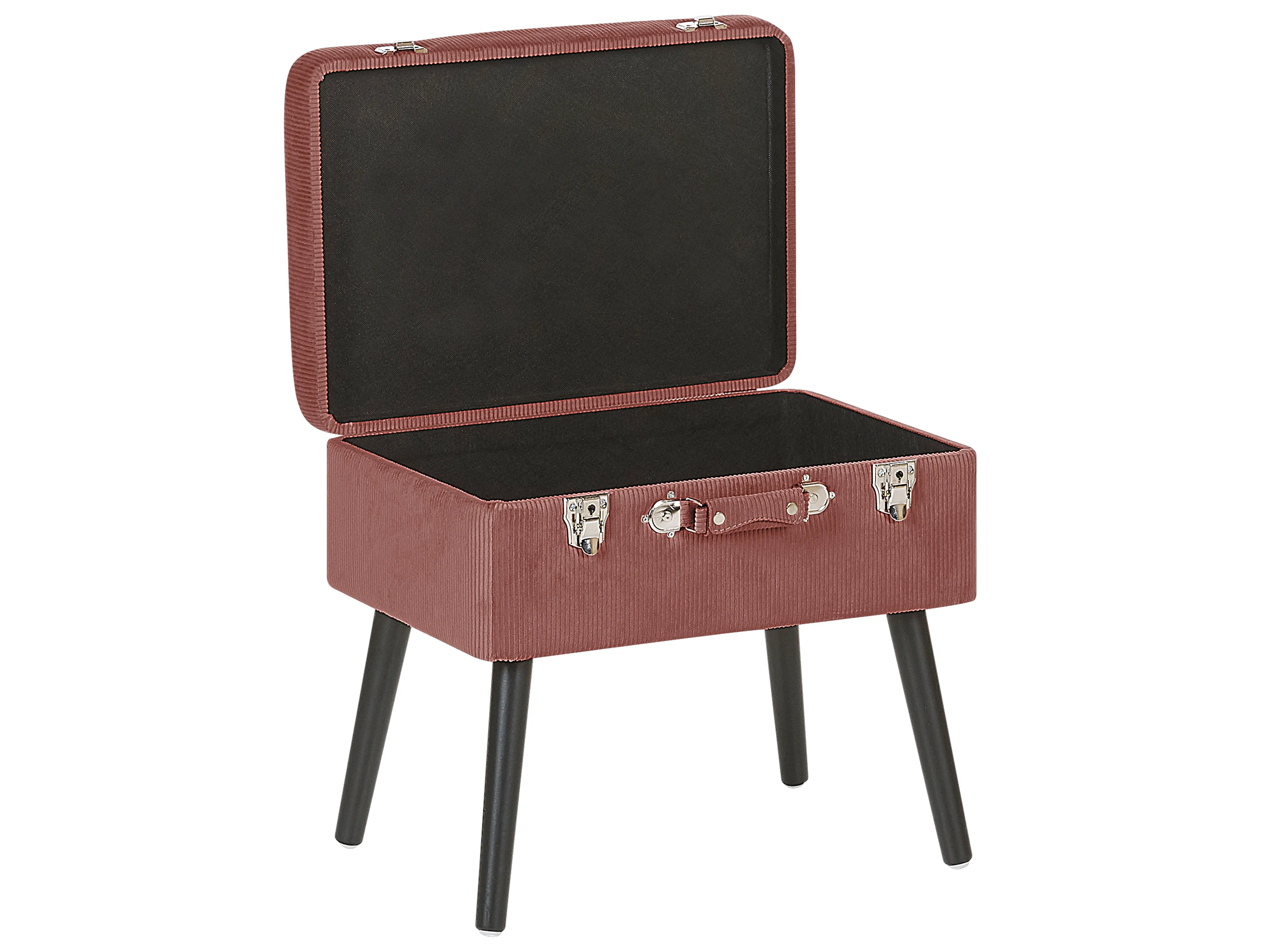 Hocker met opbergruimte MALLARD Corduroy Roze