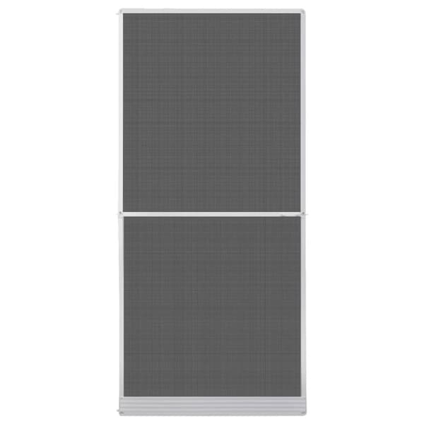 vidaXL Insektskjerm med hengsler for dør hvit 100 x 215 cm