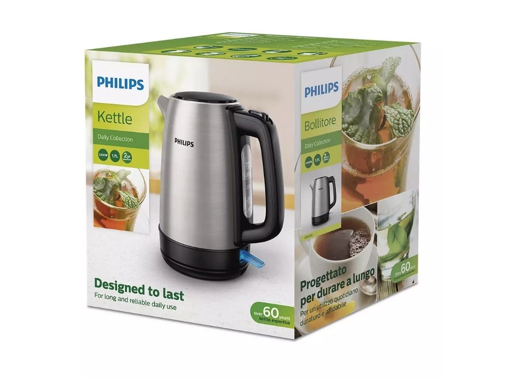 JARRO ELÉTRICO PHILIPS HD9350/90 INOX 1.7L 2200W