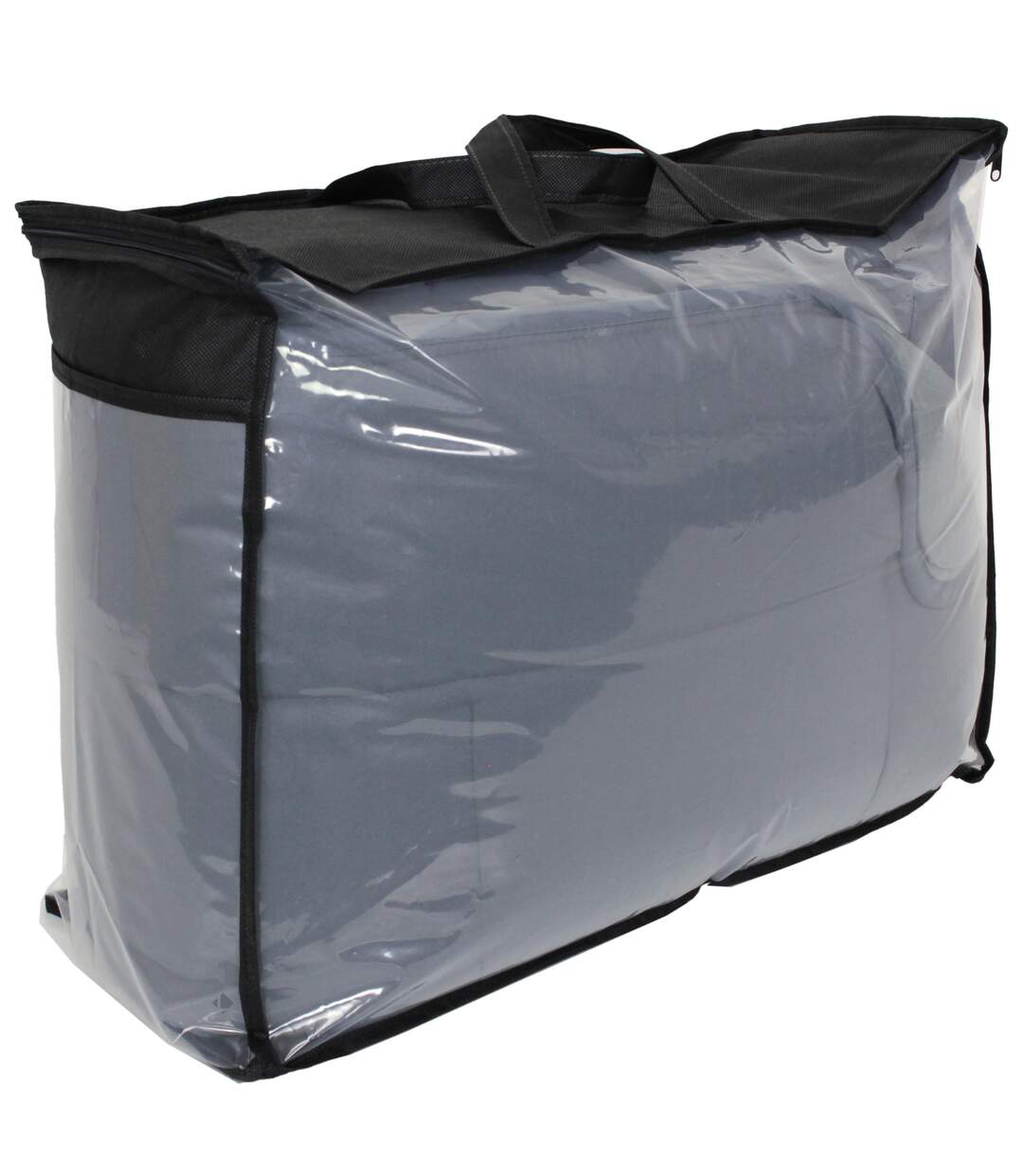 Couette hiver 140x200 cm COCOON BICOLORE Acier/Argent garnissage fibre polyester 400g/m2