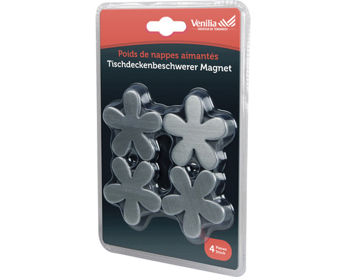 Tafelkleedgewicht magneet bloemen 4 st.