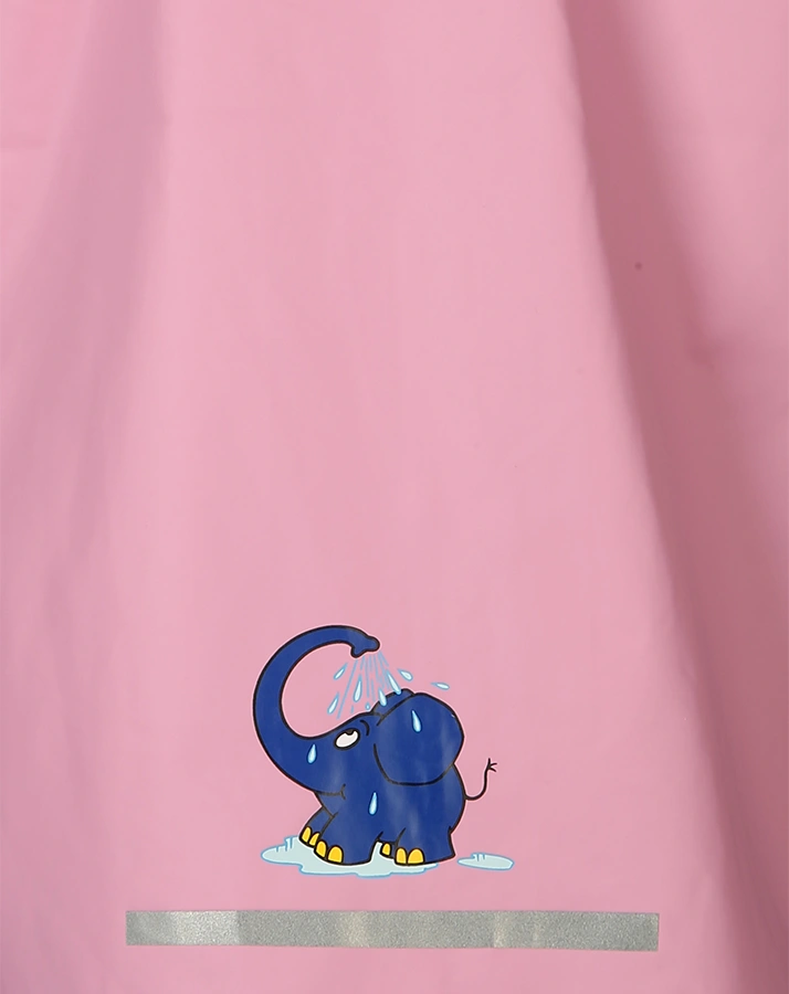 Regenmantel MAUS UND ELEFANT IM REGEN in rosa