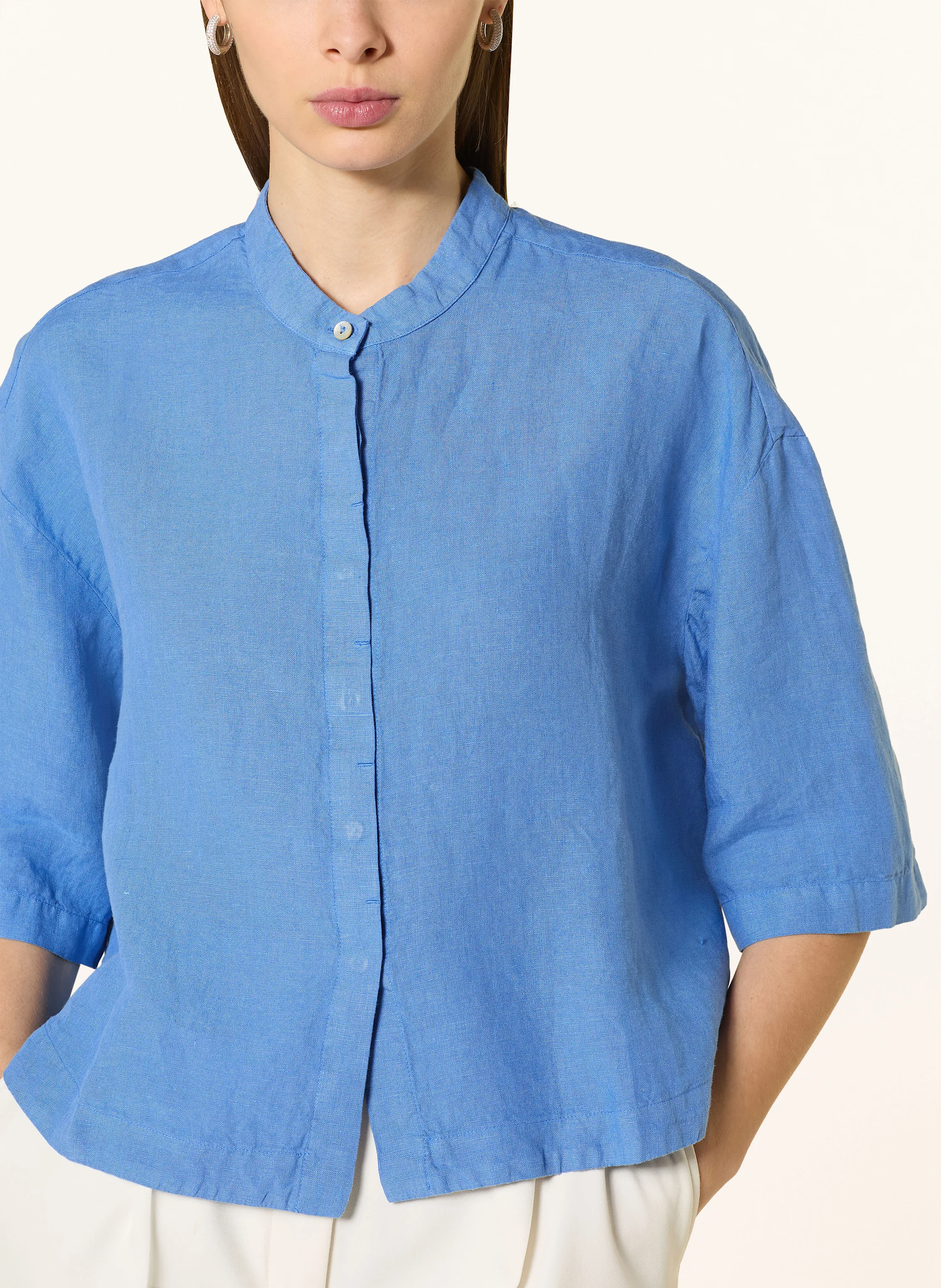 120%lino Leinenbluse mit 3/4-Arm