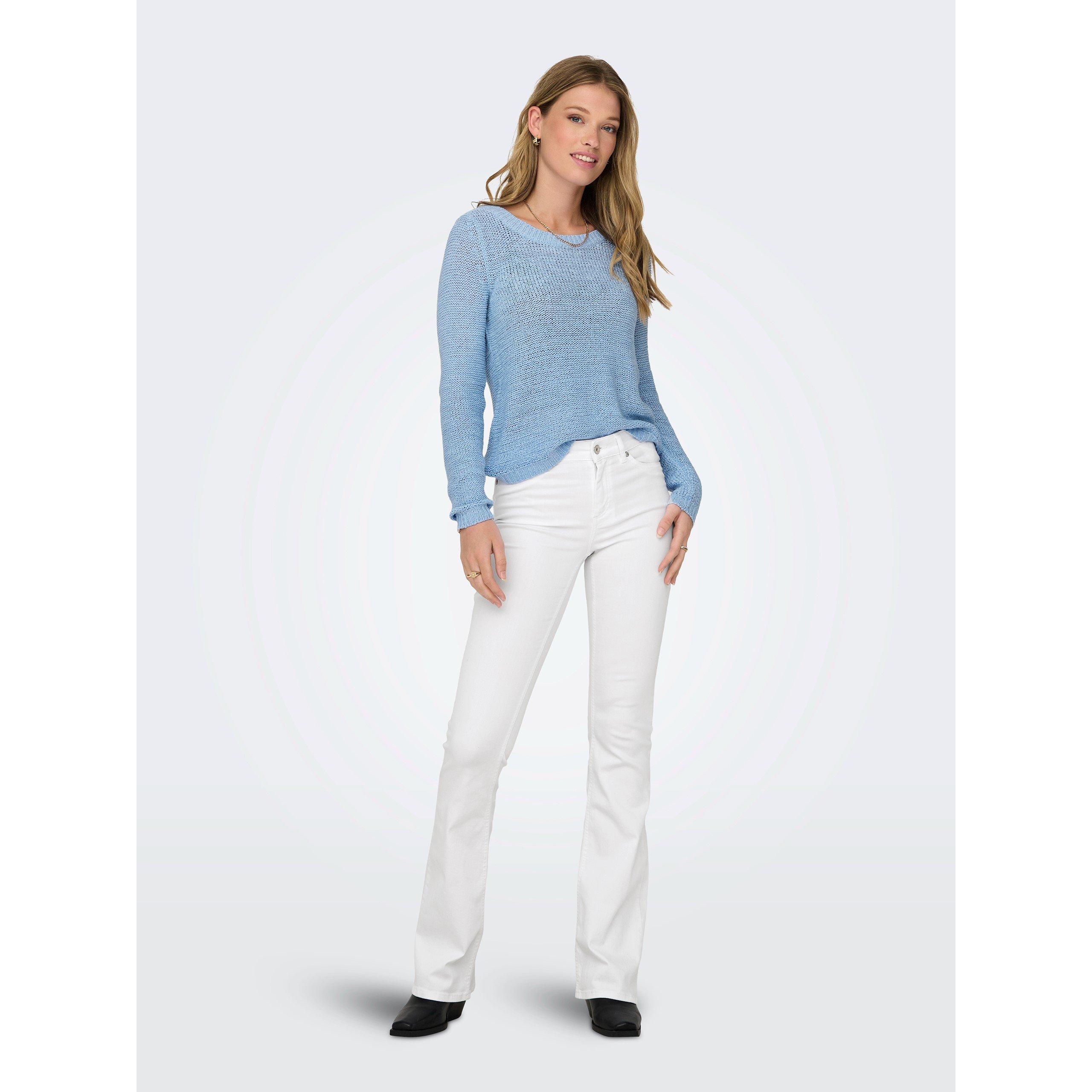 Only Blush Mid Waist Flaired Fit Jeans Womens