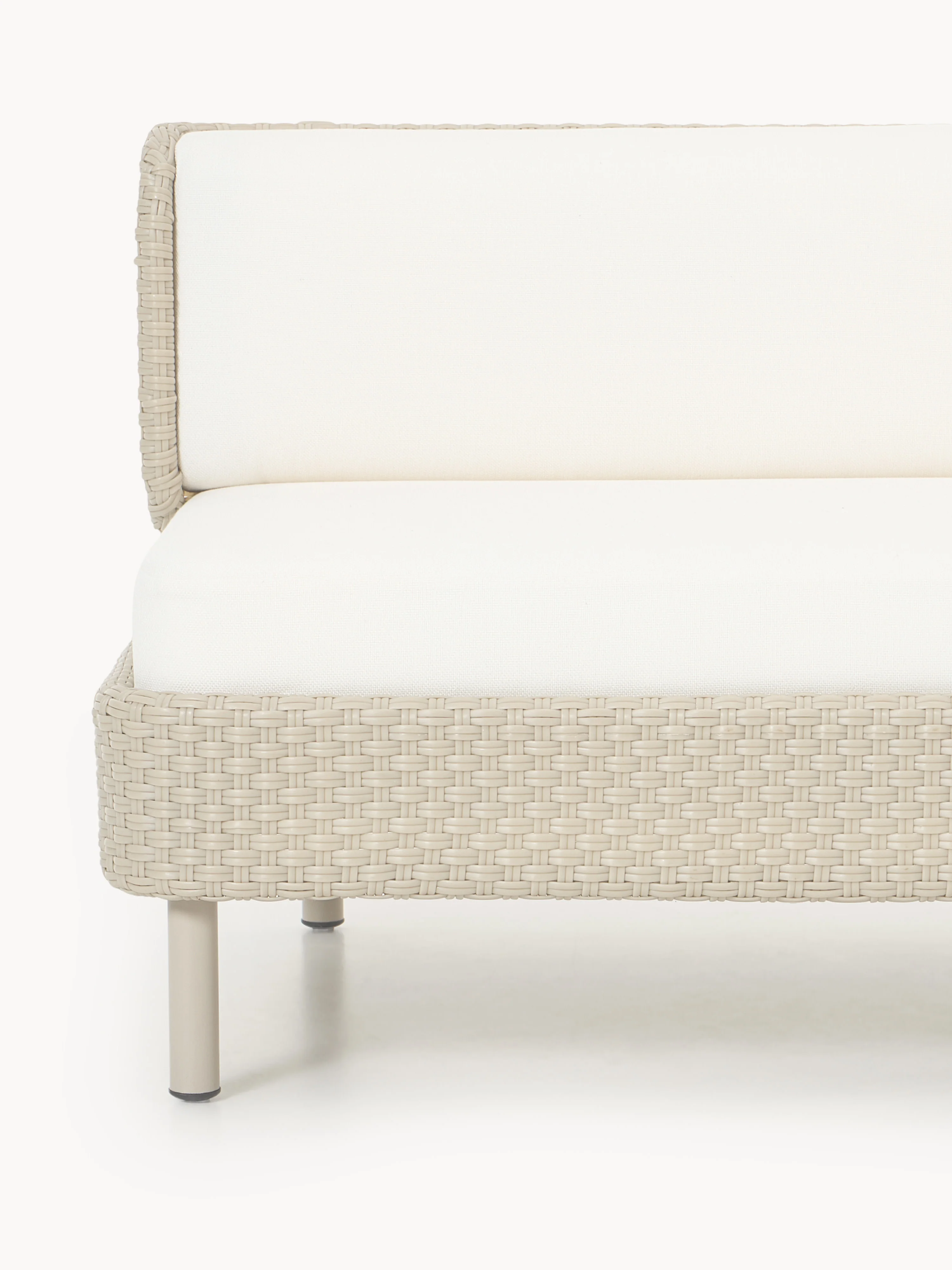 Modulaire tuinbank Hani (3-zits) met beschermhoes