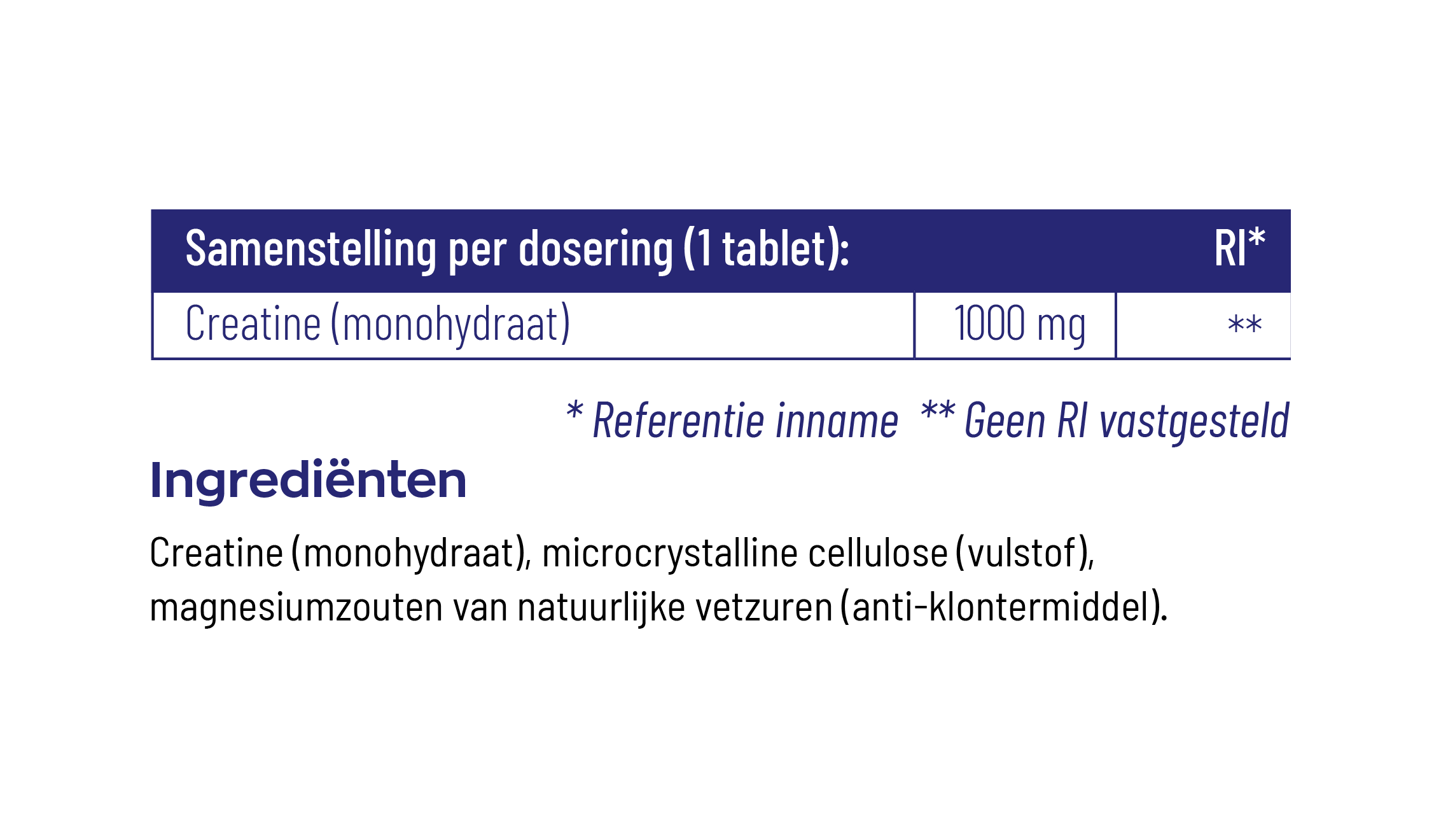 Creatine Monohydraat tabletten