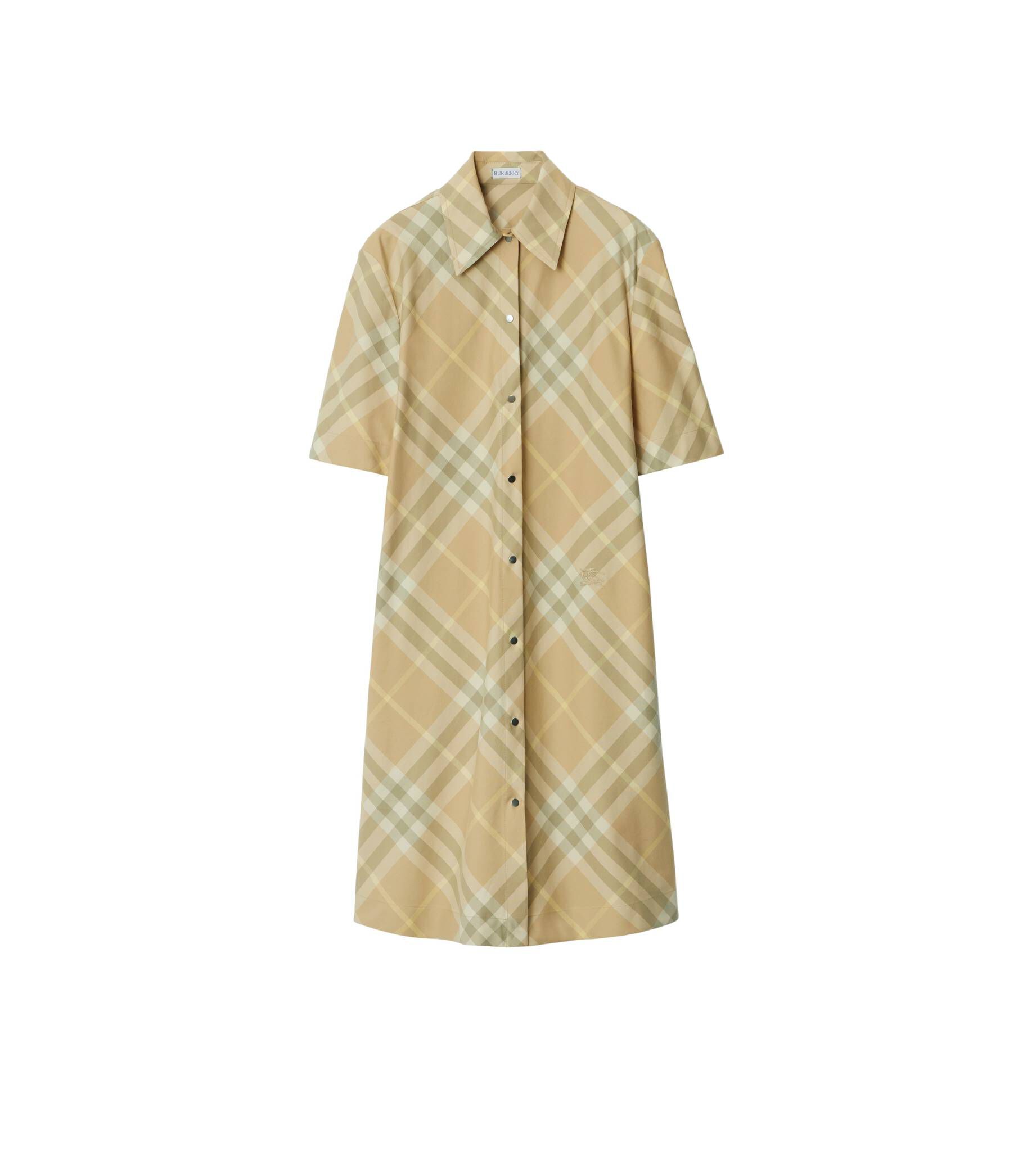 Burberry| Damen Hemdkleid aus Baumwolltwill in Check