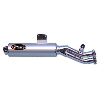 Silencieux Marving embout chrome - Gris