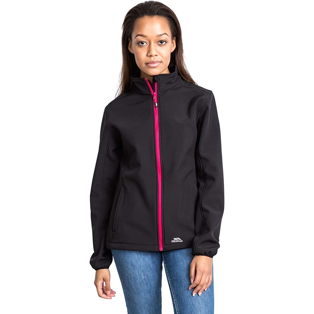 Jaqueta feminina Trespass Meena Soft Shell (preta)