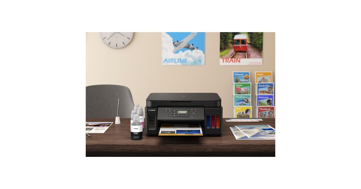 CanonPIXMA G6050 all-in-one inkjetprinter  (Zwart, Scannen, Kopiëren, LAN, Wi-Fi)