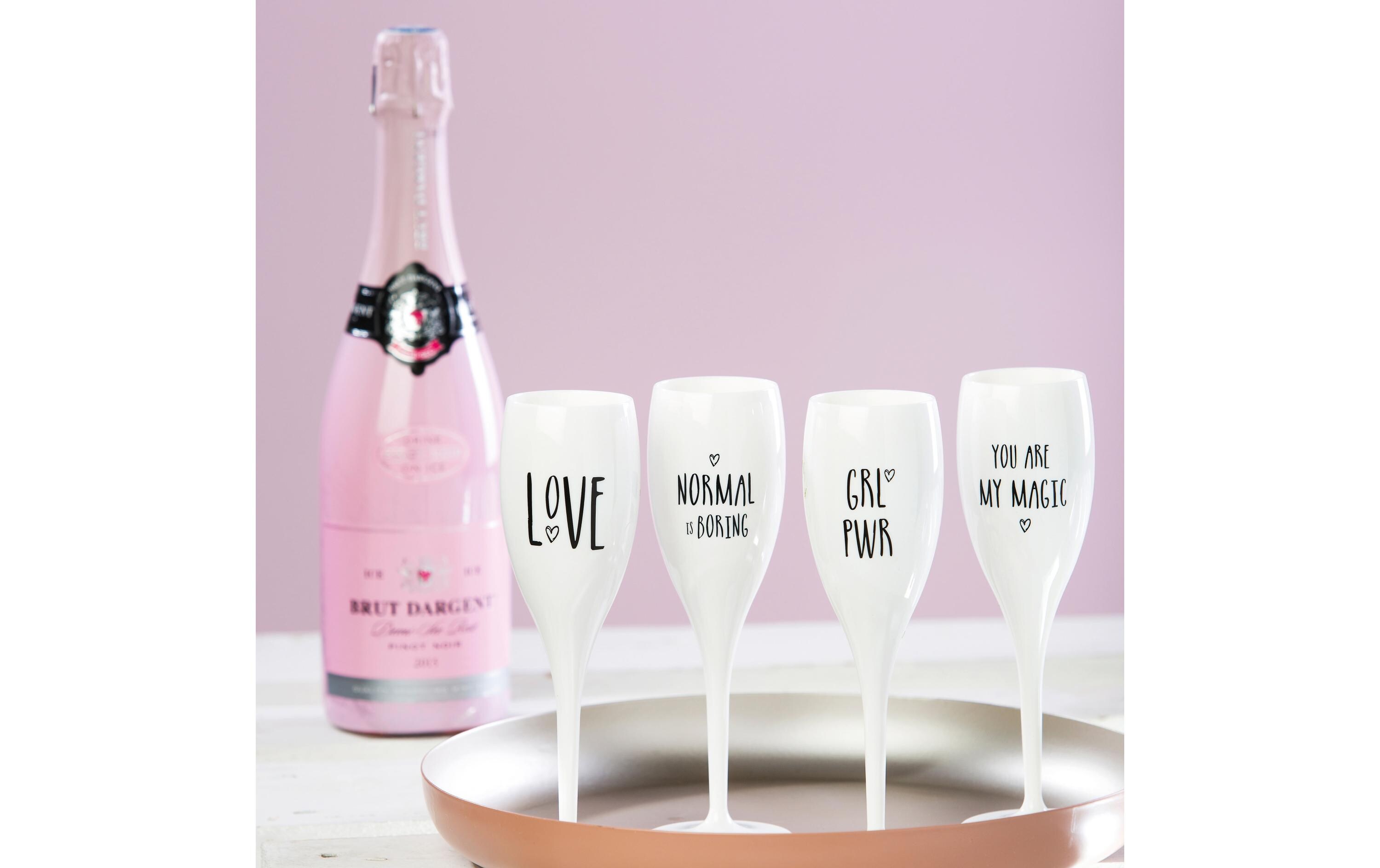 Sektglas Superglas GRL PWR 100 ml, 1 Stück, WeissGlas geeignet für Champagner oder Schaumweine