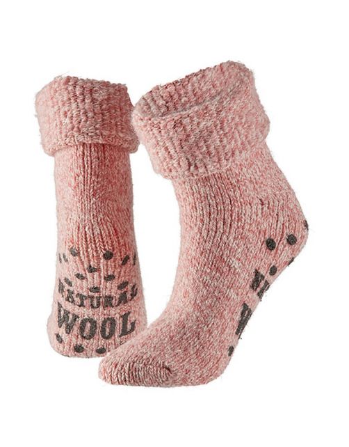 Apollo Dames Huissok Wol Anti-Slip - Sokken - Assorti Light Ass. 35\/38-39\/42
