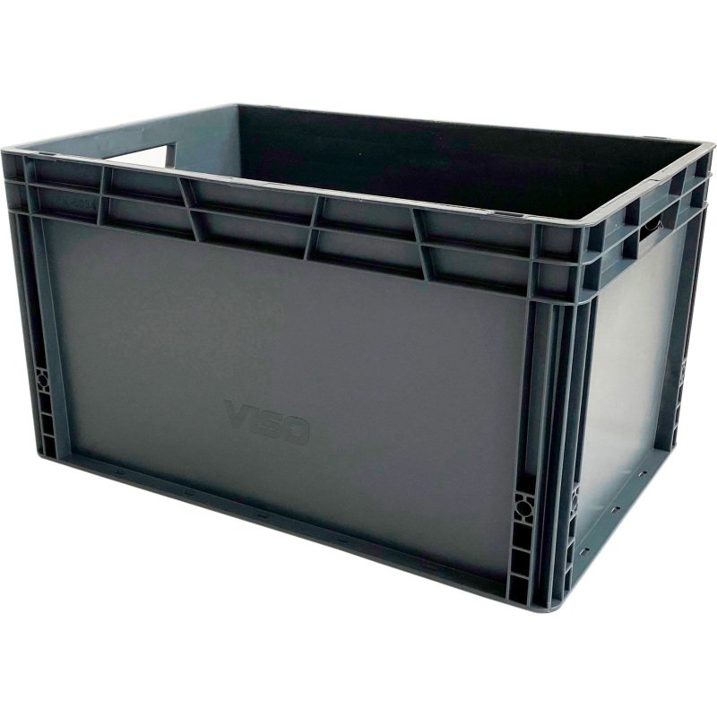 Bac de stockage gerbable norme Europe parois pleines - 65 litres