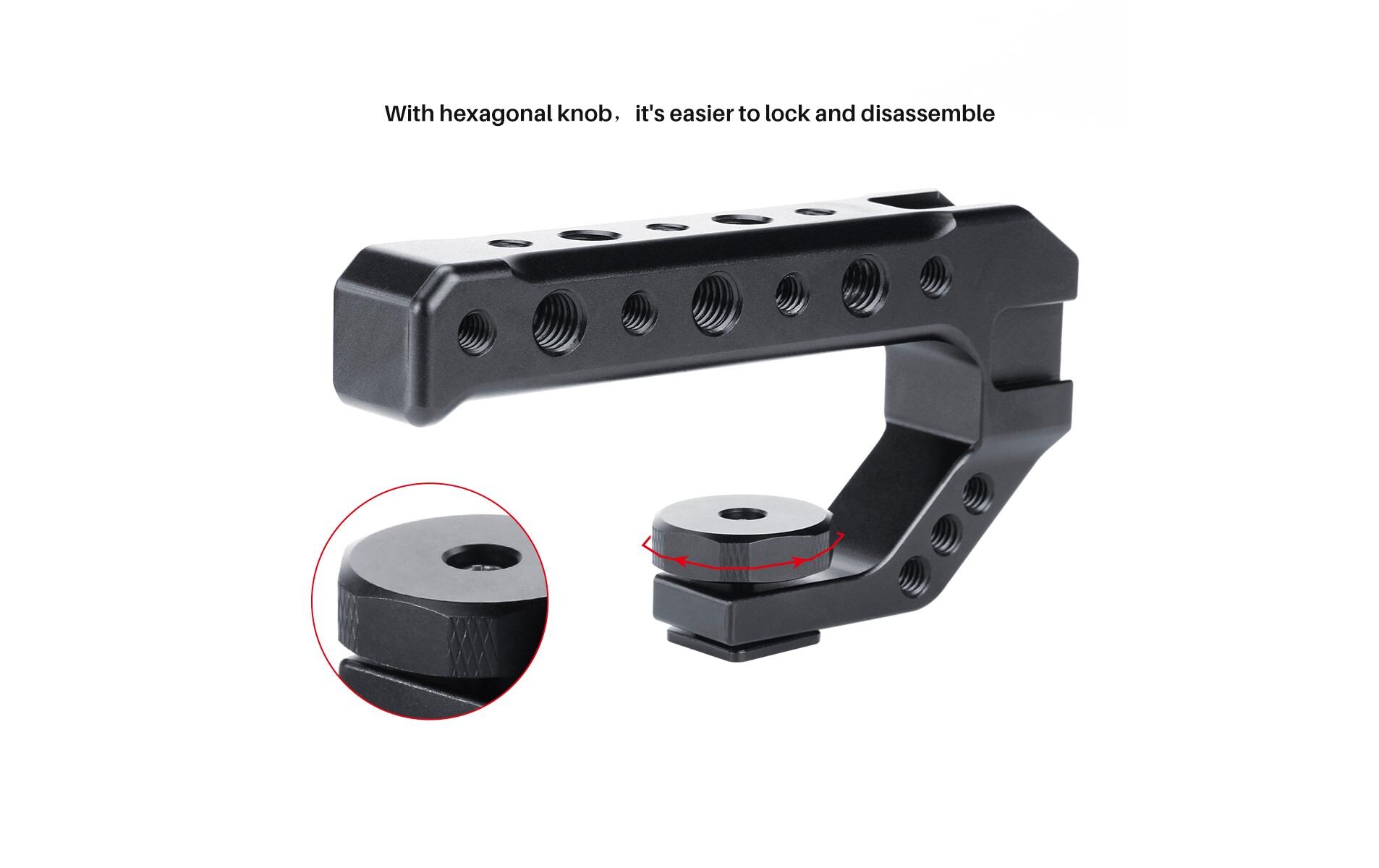Haltegriff R005Aluminium-Universalhandgriff mit kaltem Schuh