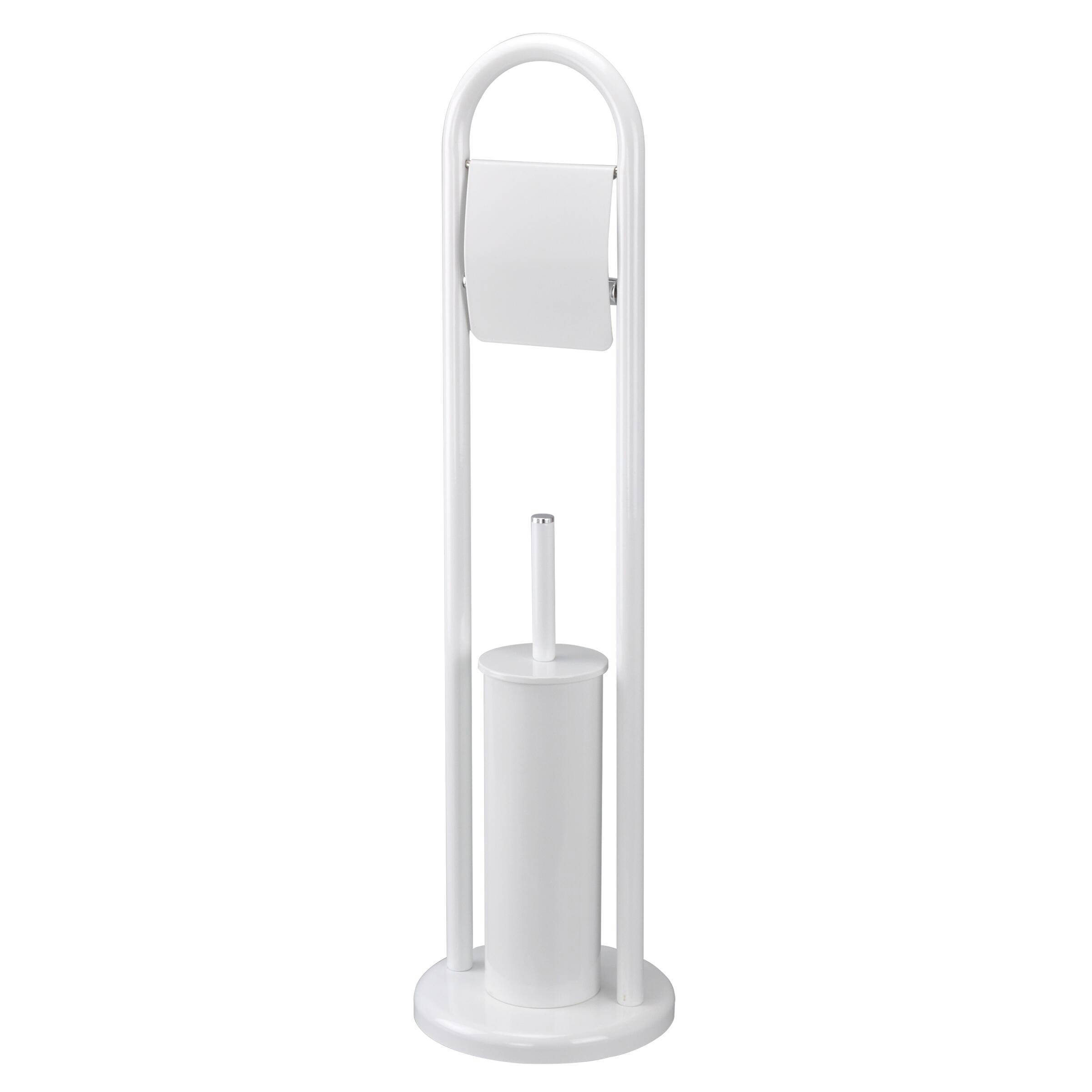 Sealskin Acero toiletbutler Acero - toiletrolhouder - toiletborstel met houder - vrijstaand Wit