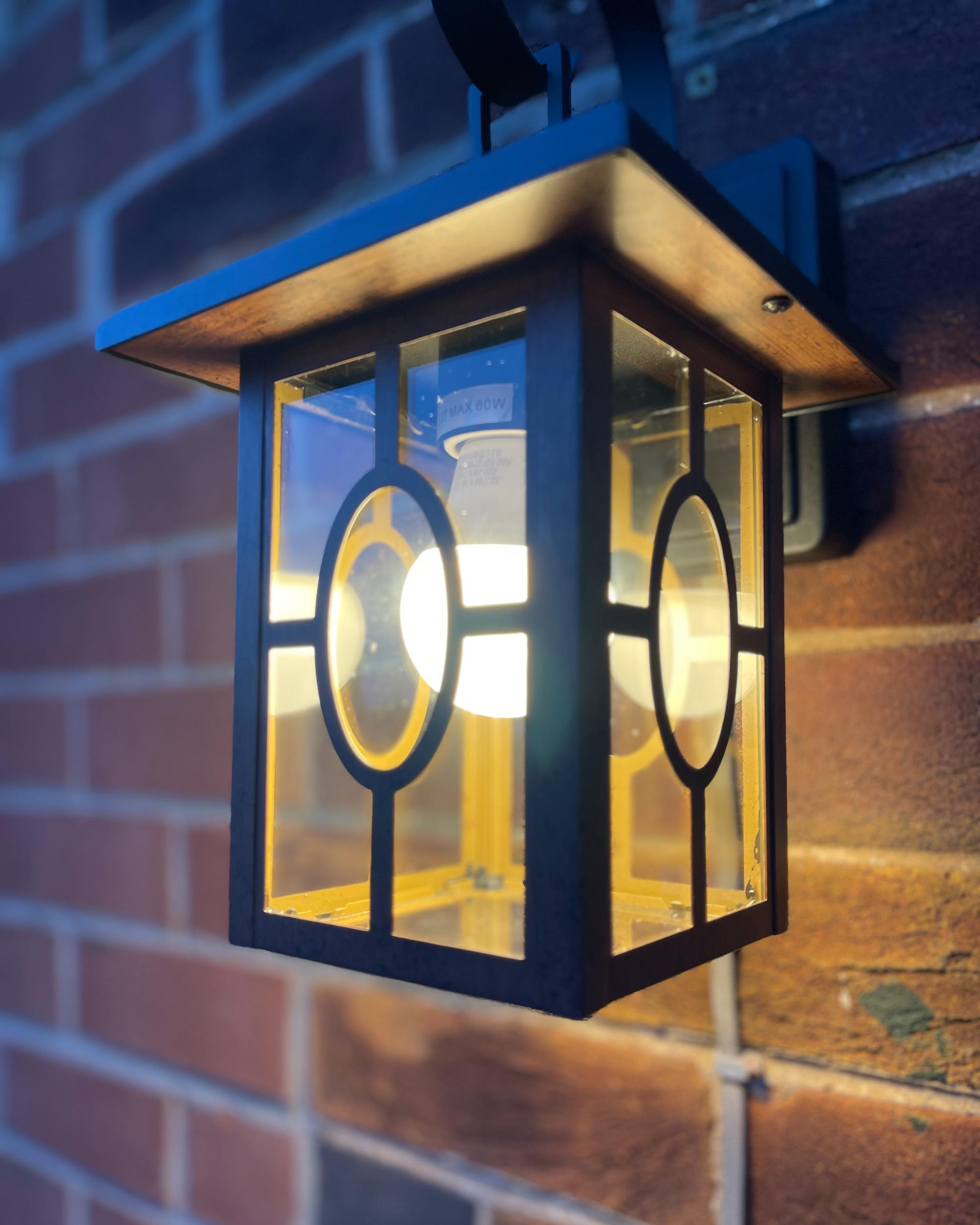 Buiten wandlamp SHAGGIE Bruin