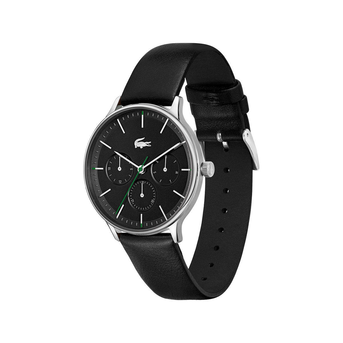 Montre LACOSTE Lacoste Club homme acier bracelet cuir noir