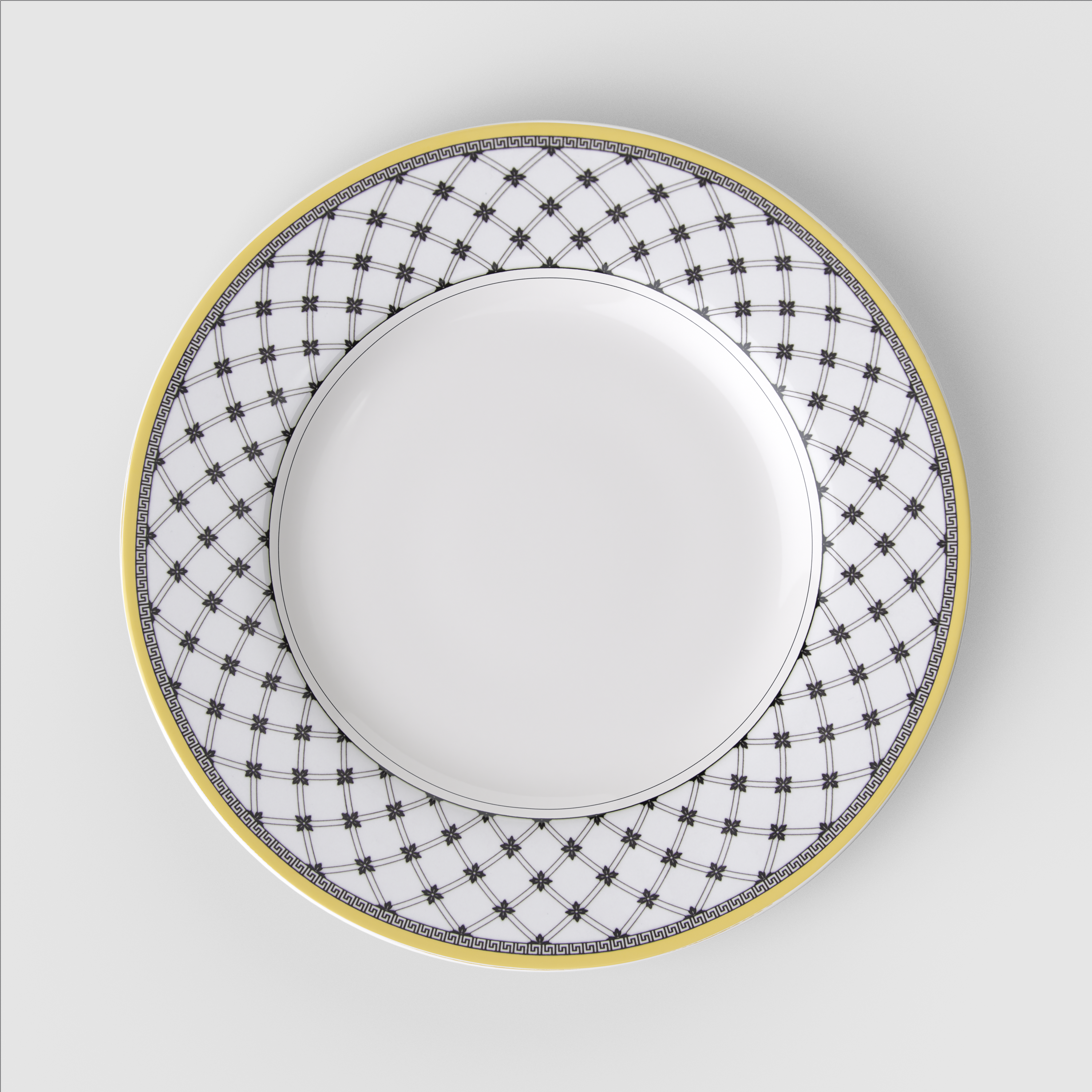 Audun Dinner plate Multi-colored, 10.7'', Premium Porcelain