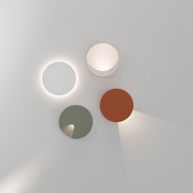 Vibia Dots 4665 wandlamp LED Ø17.5 Terra Red