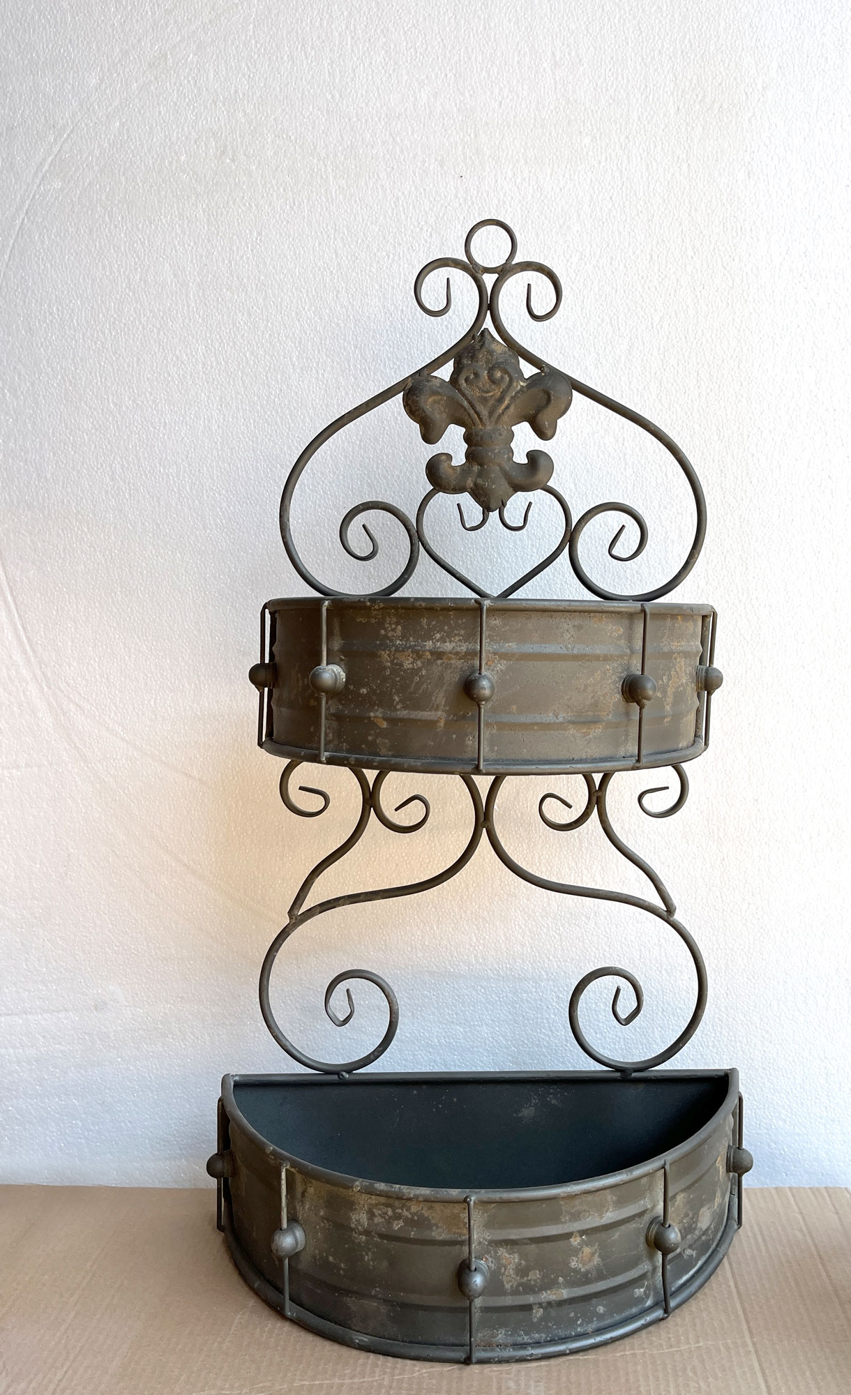 Wandbehälter für Pflanzen, aus Eisen, H 80 cm, B 42,5 cm, L 21,5 cm günstig bestellen