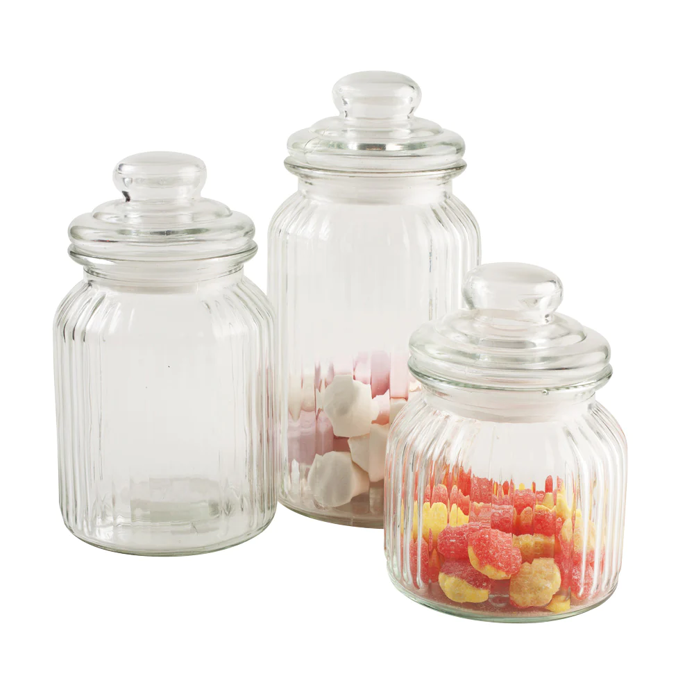 Bocal hauteur 23 cm Optic en verre T&G Woodware