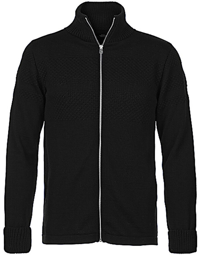 Mads Nørgaard - Copenhagen 100% Wool Klemens Zip cardigan Sort
