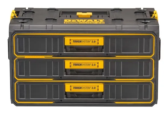 DeWALT TOUGHSYSTEM 2.0 - Værktøjskasse - 3 skuffer - ABS plastic