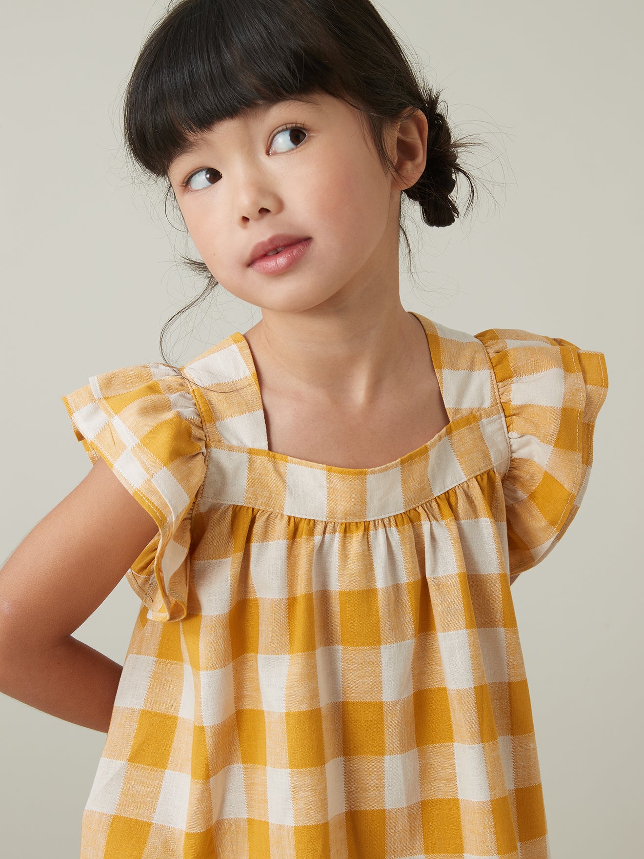 Robe vichy Fille grands carreaux