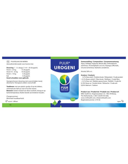 Puur Natuur Urogeni - Supplement - Blaas - Urine - 50 ml