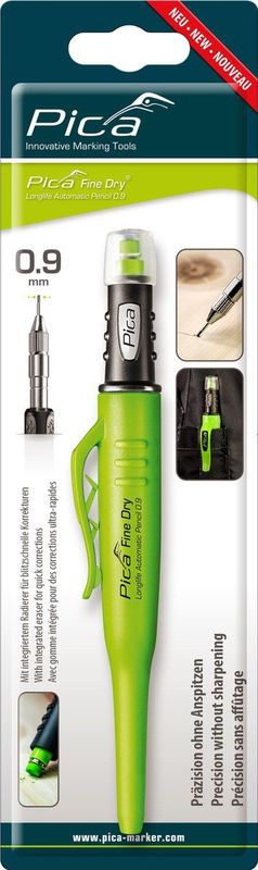 Pica - Fine Dry Longlife - Automatisch Potlood - 0.9 mm - Kunststof