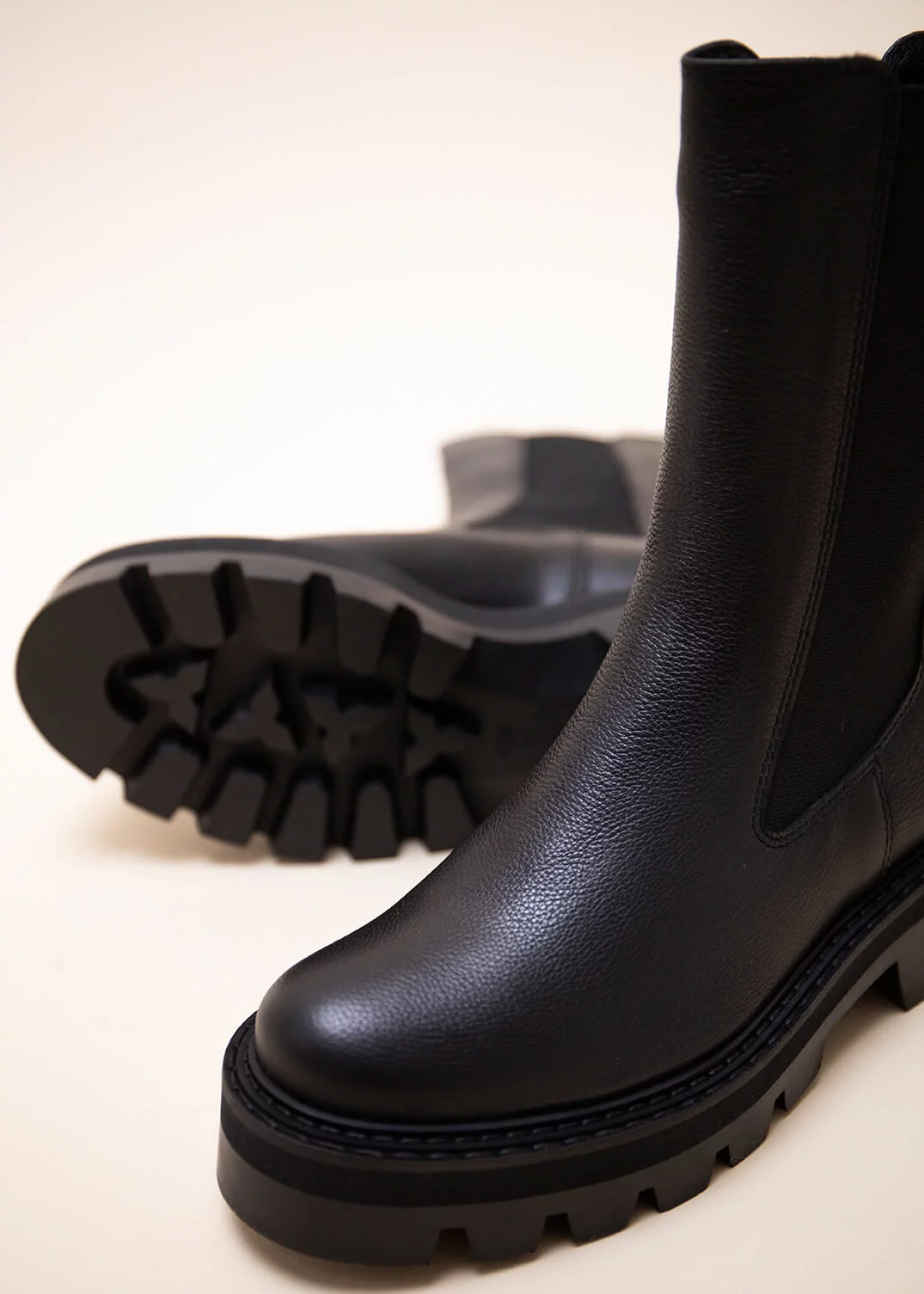 BOOTS PALOMA CUIR NOIR