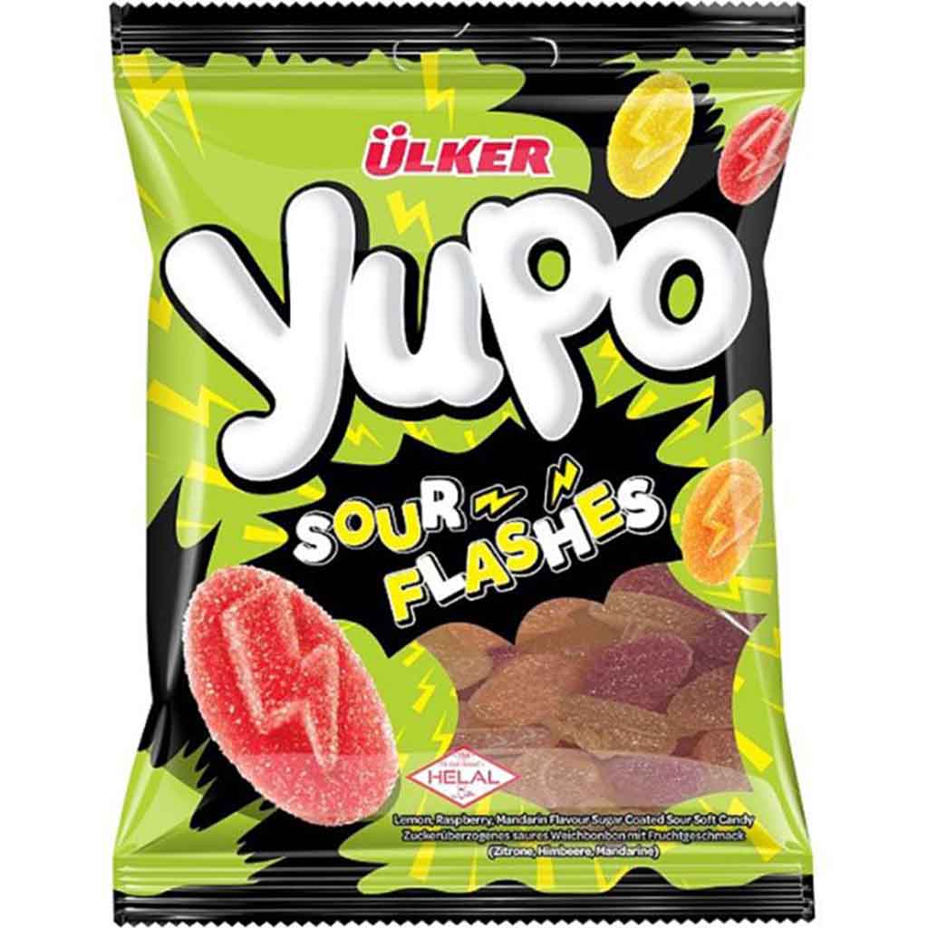 Ülker Yupo Fruchtgummi Soure Flashes 65g MHD:5.7.26