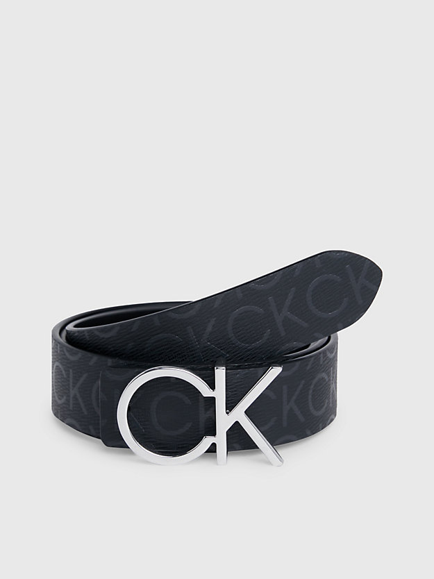 Cinto de couro dupla face com logotipo