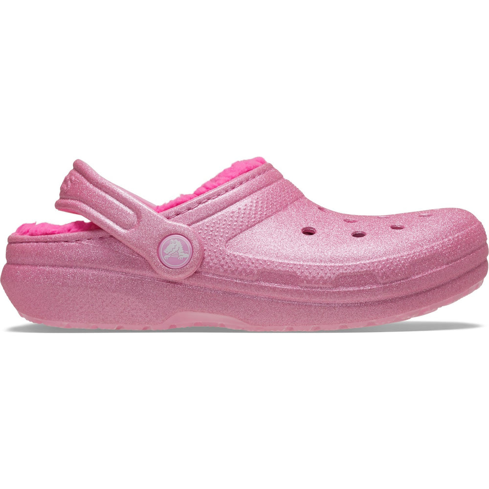 Køb Crocs Pink Tweed Classic Lined Glitter Clog
